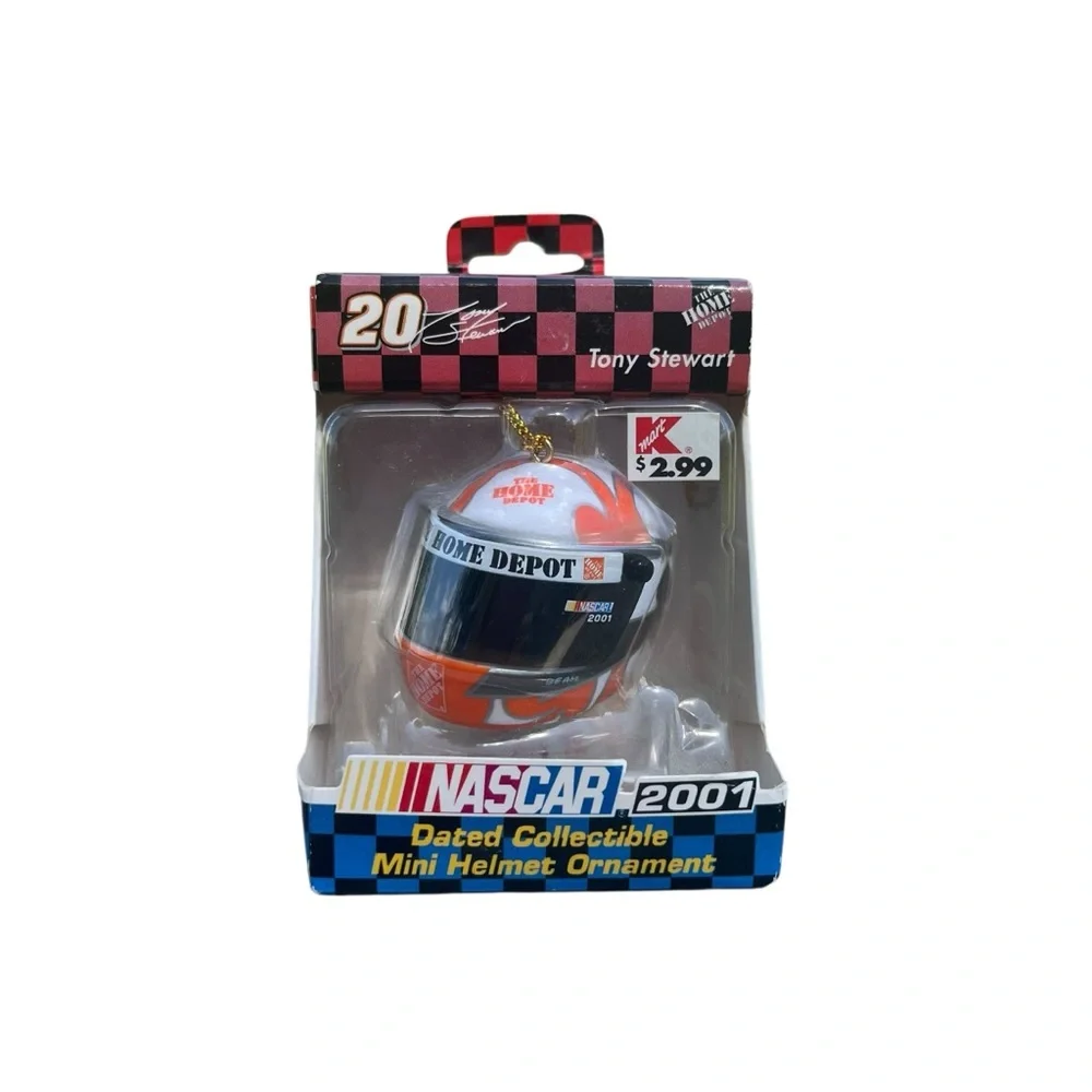 Tony Stewart NASCAR 2001‎ Dated Collectible Mini Helmet Ornament #20 Racing